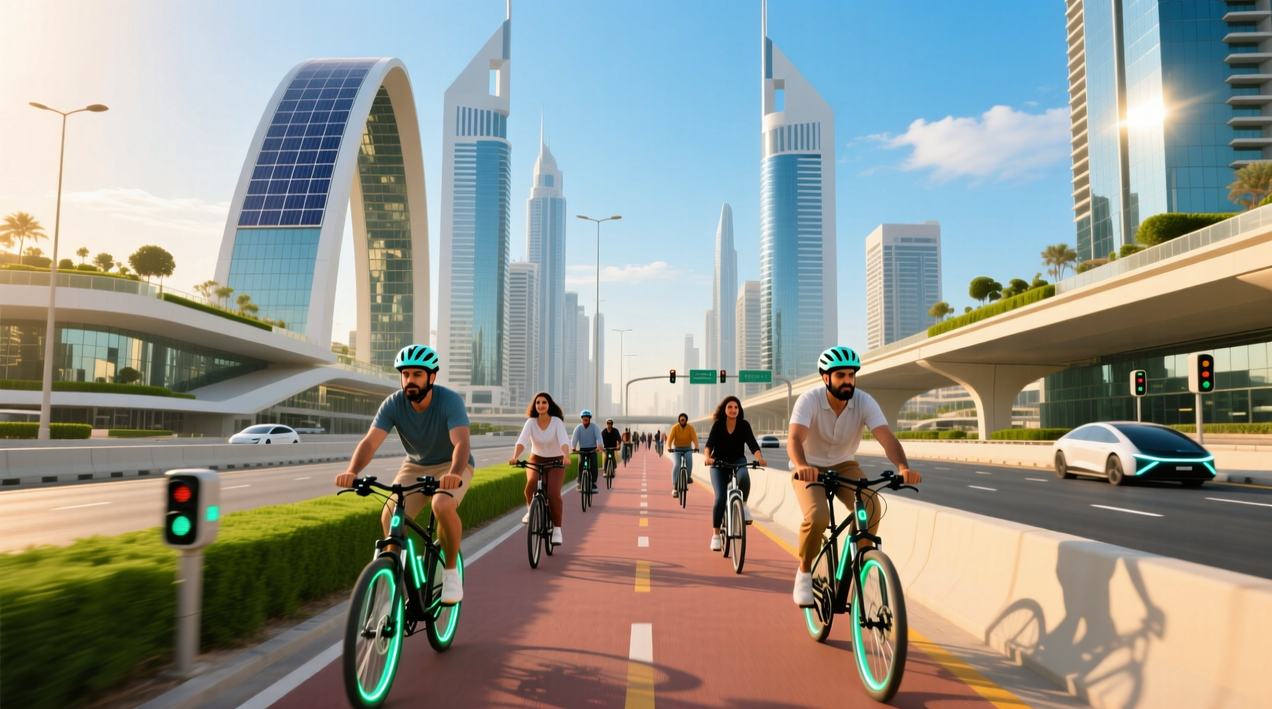 نسبة انتشار الدراجات الهوائية في المدن العربية (2025)