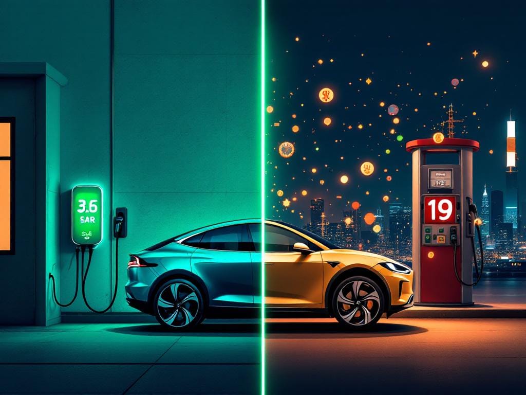 تكلفة شحن سيارة كهربائية في السعودية بالأرقام في 2025